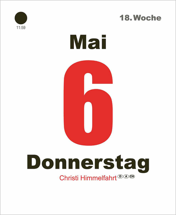 Tages-Abreisskalender 2027, Innenansicht #6