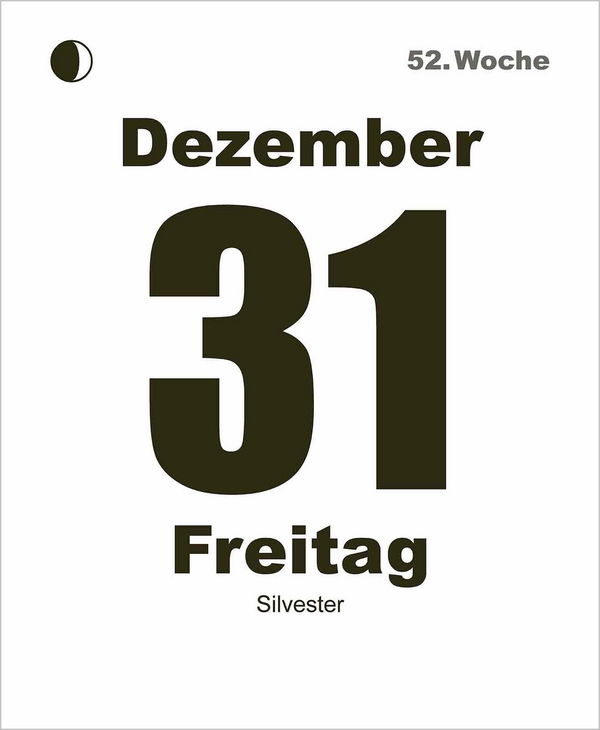 Tages-Abreisskalender 2027, Innenansicht #15