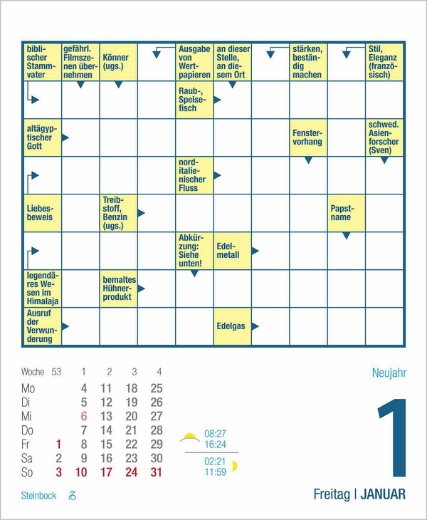 Kreuzwortr&auml;tsel 2027, Innenansicht #1