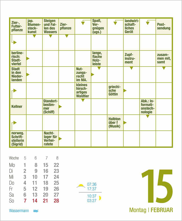 Kreuzwortr&auml;tsel 2027, Innenansicht #3