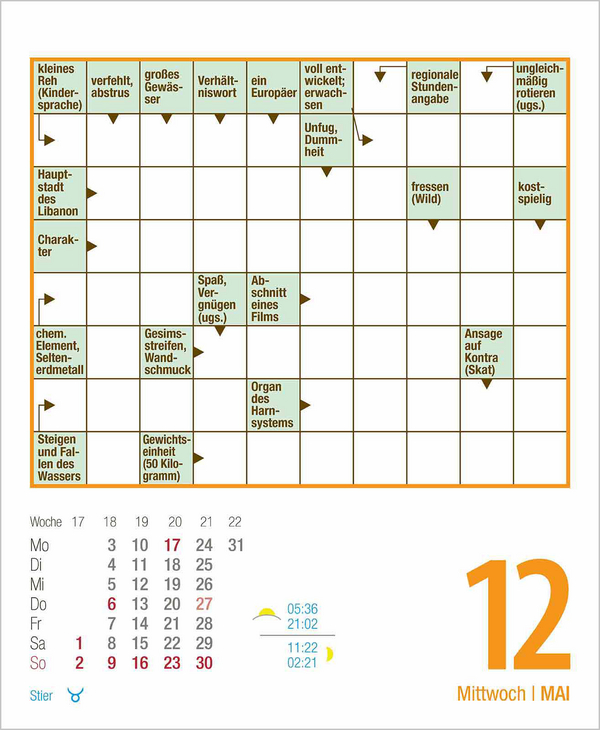 Kreuzwortr&auml;tsel 2027, Innenansicht #6