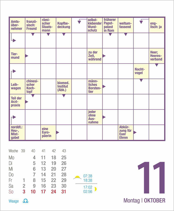 Kreuzwortr&auml;tsel 2027, Innenansicht #11