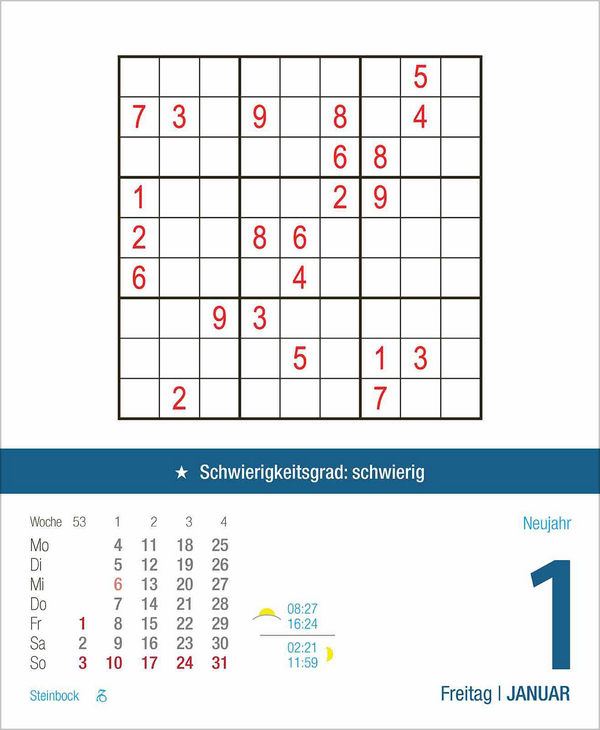 Profi Sudoku 2027, Innenansicht #2