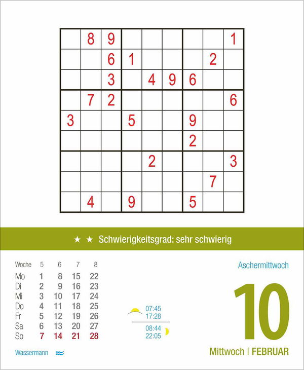 Profi Sudoku 2027, Innenansicht #3