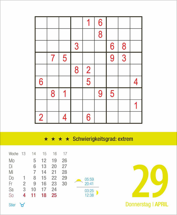 Profi Sudoku 2027, Innenansicht #5