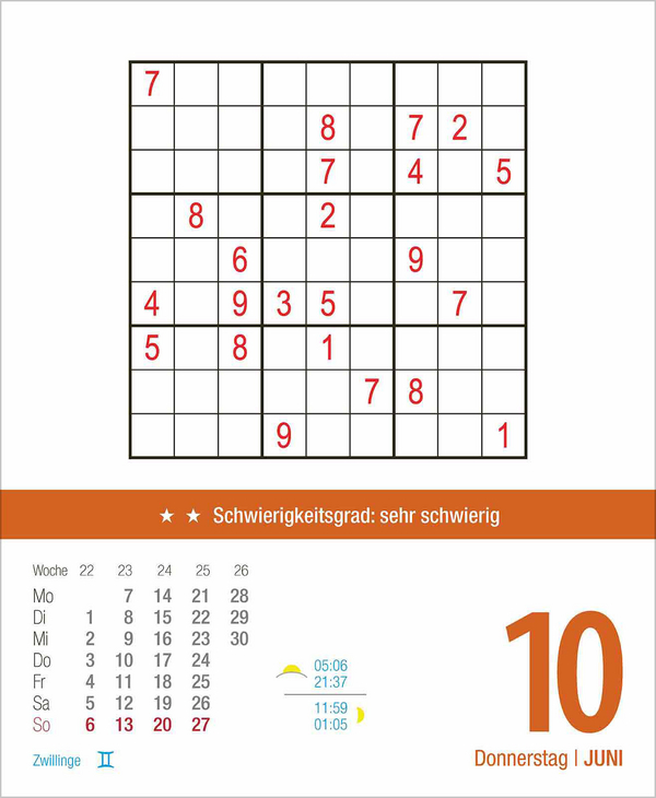 Profi Sudoku 2027, Innenansicht #7