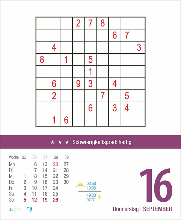 Profi Sudoku 2027, Innenansicht #10
