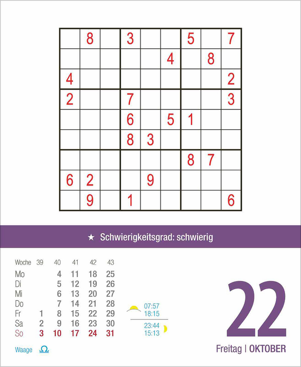 Profi Sudoku 2027, Innenansicht #11