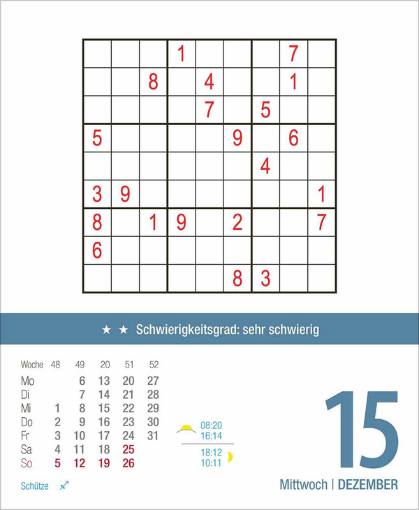 Profi Sudoku 2027, Innenansicht #13