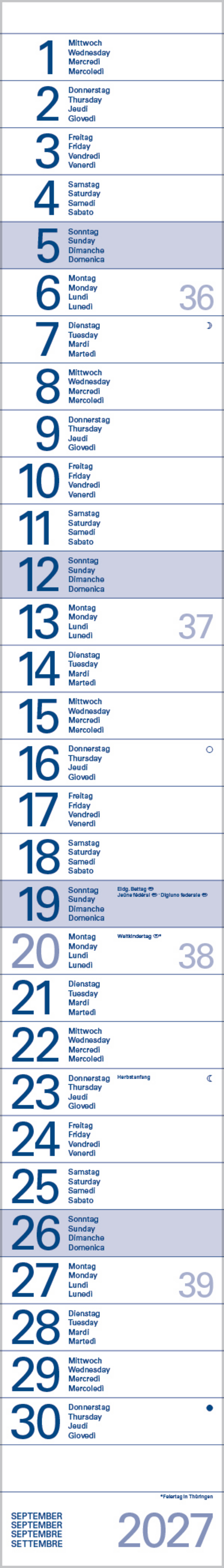 Streifentimer 2027, Innenansicht #9