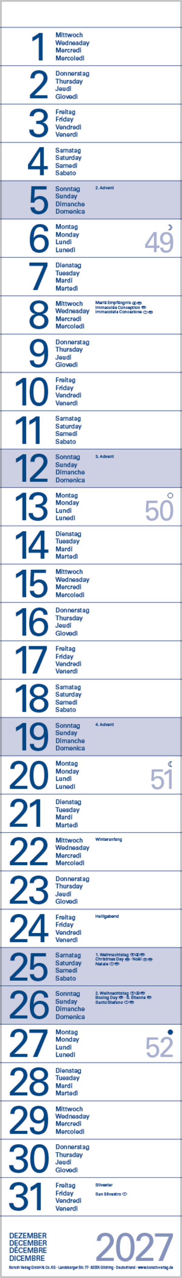 Streifentimer 2027, Innenansicht #12