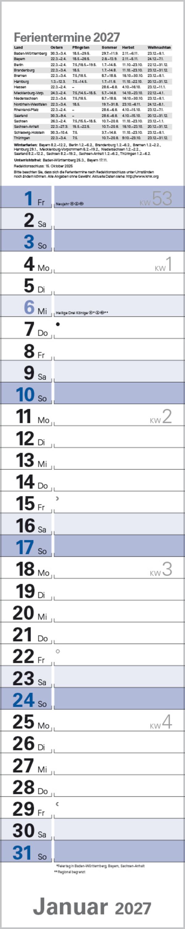 Planer Blau 2027, Innenansicht #1