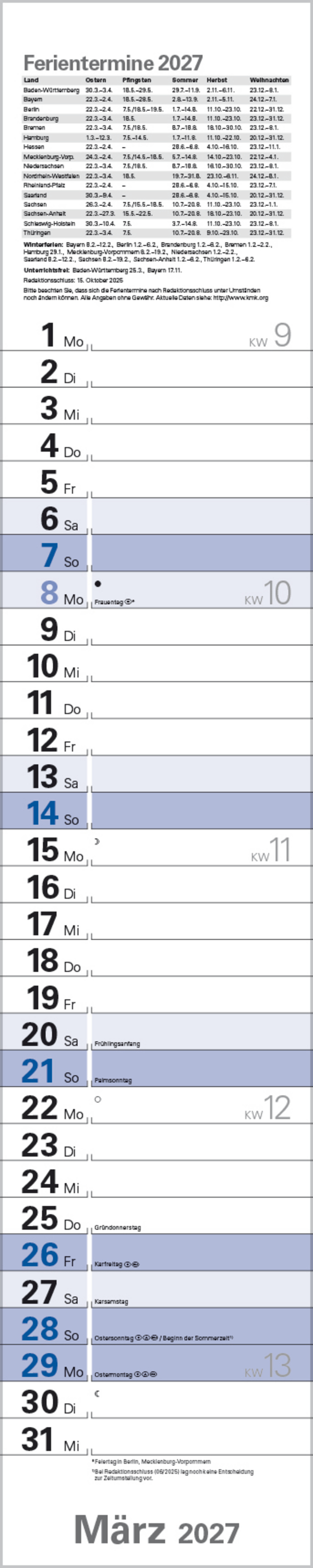 Planer Blau 2027, Innenansicht #3