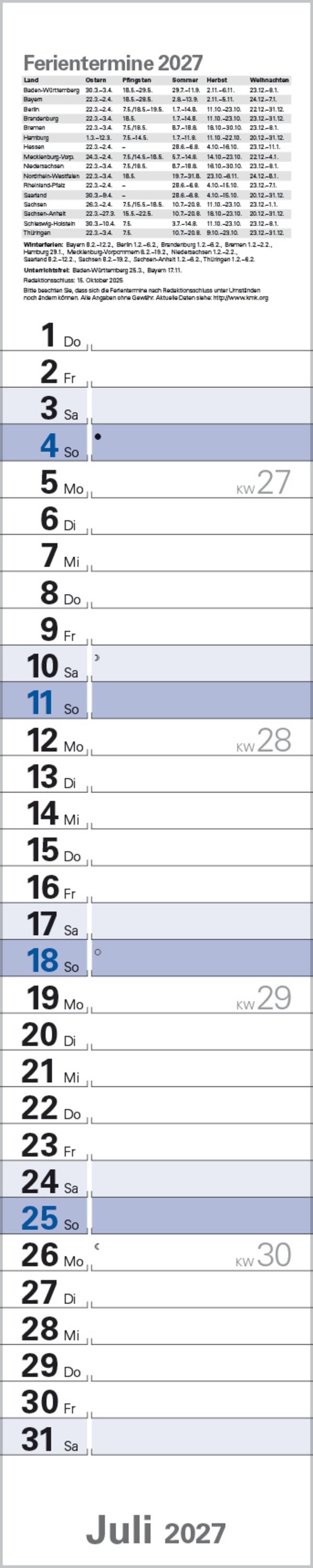 Planer Blau 2027, Innenansicht #7