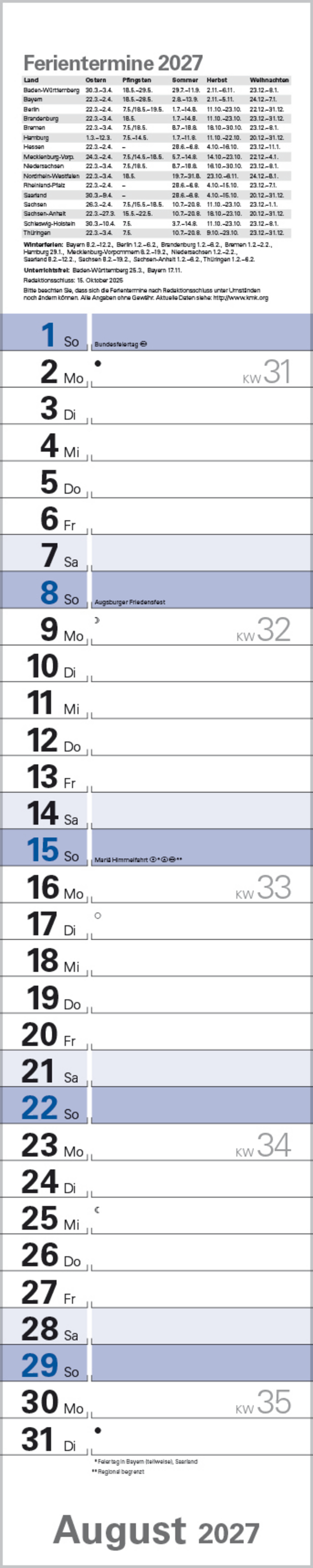 Planer Blau 2027, Innenansicht #8