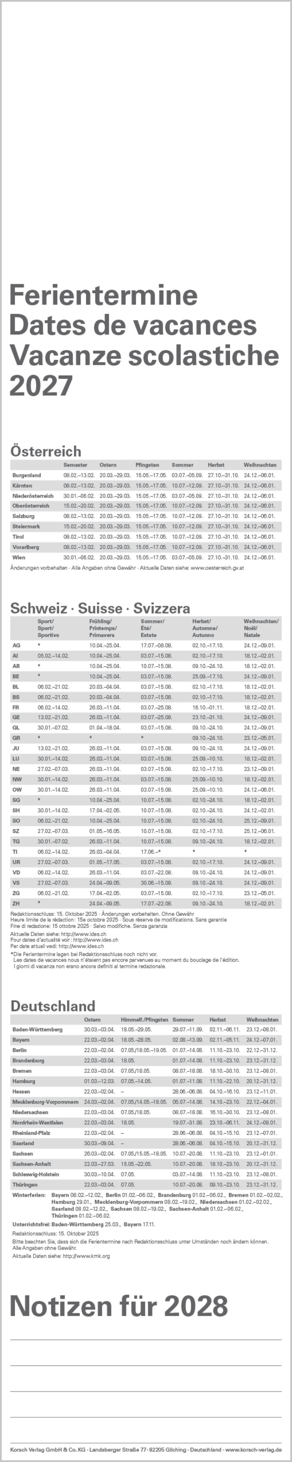 XXL Planer Gro&szlig;druck rot 2027, Innenansicht #13