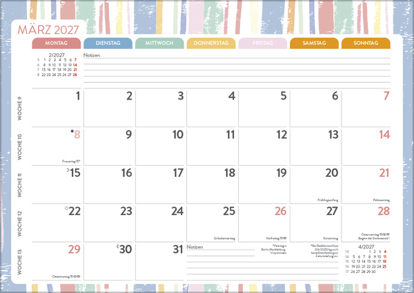 Mein Monatsplaner 2027, Innenansicht #3