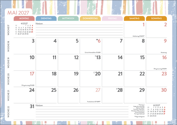 Mein Monatsplaner 2027, Innenansicht #5