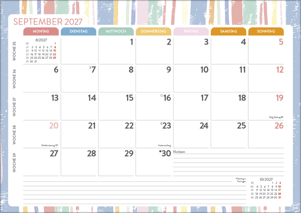 Mein Monatsplaner 2027, Innenansicht #9