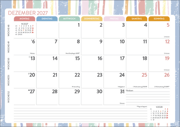 Mein Monatsplaner 2027, Innenansicht #12