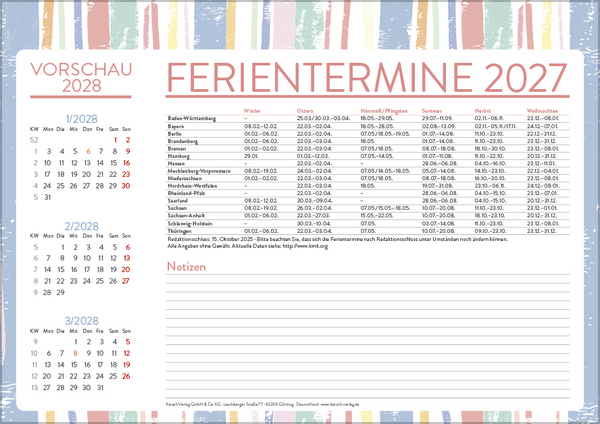 Mein Monatsplaner 2027, Innenansicht #13