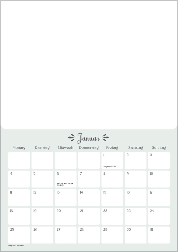 Foto-Malen-Basteln A4 Mint 2027, Innenansicht #2