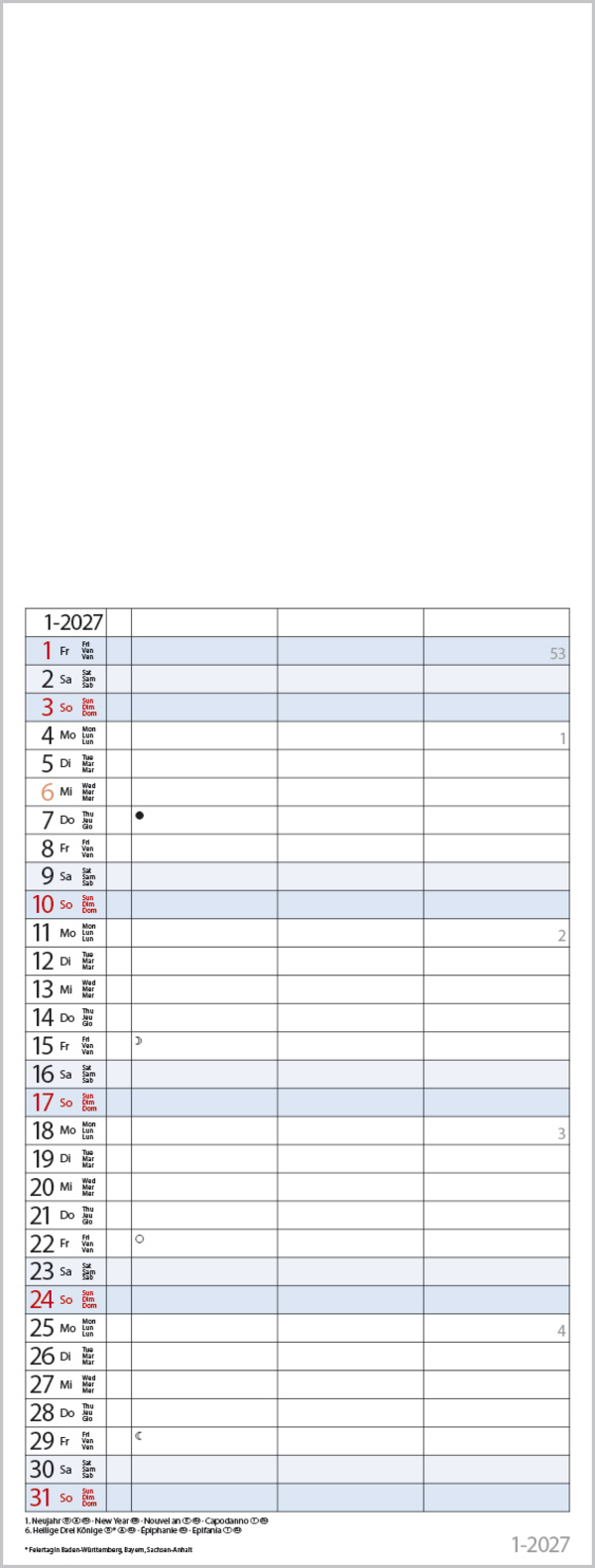 Foto-Malen-Basteln Timer for 2 2027, Innenansicht #1
