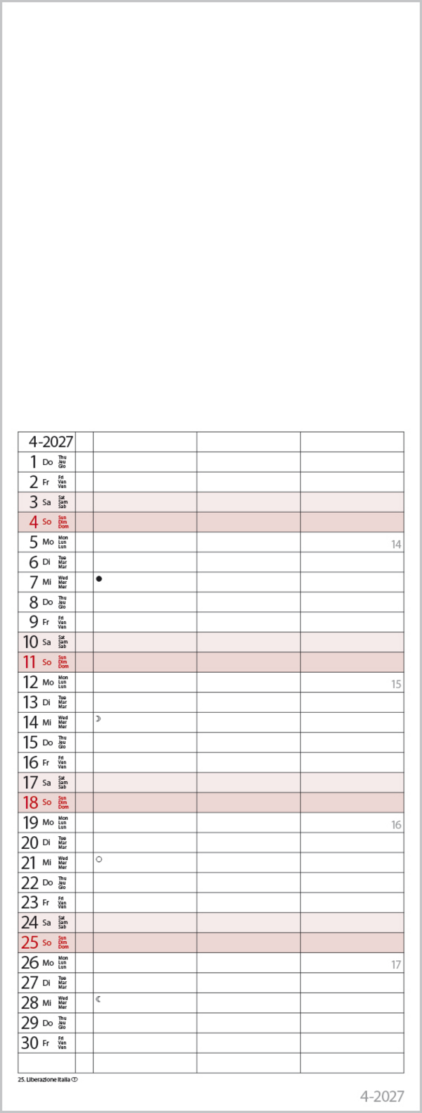 Foto-Malen-Basteln Timer for 2 2027, Innenansicht #4