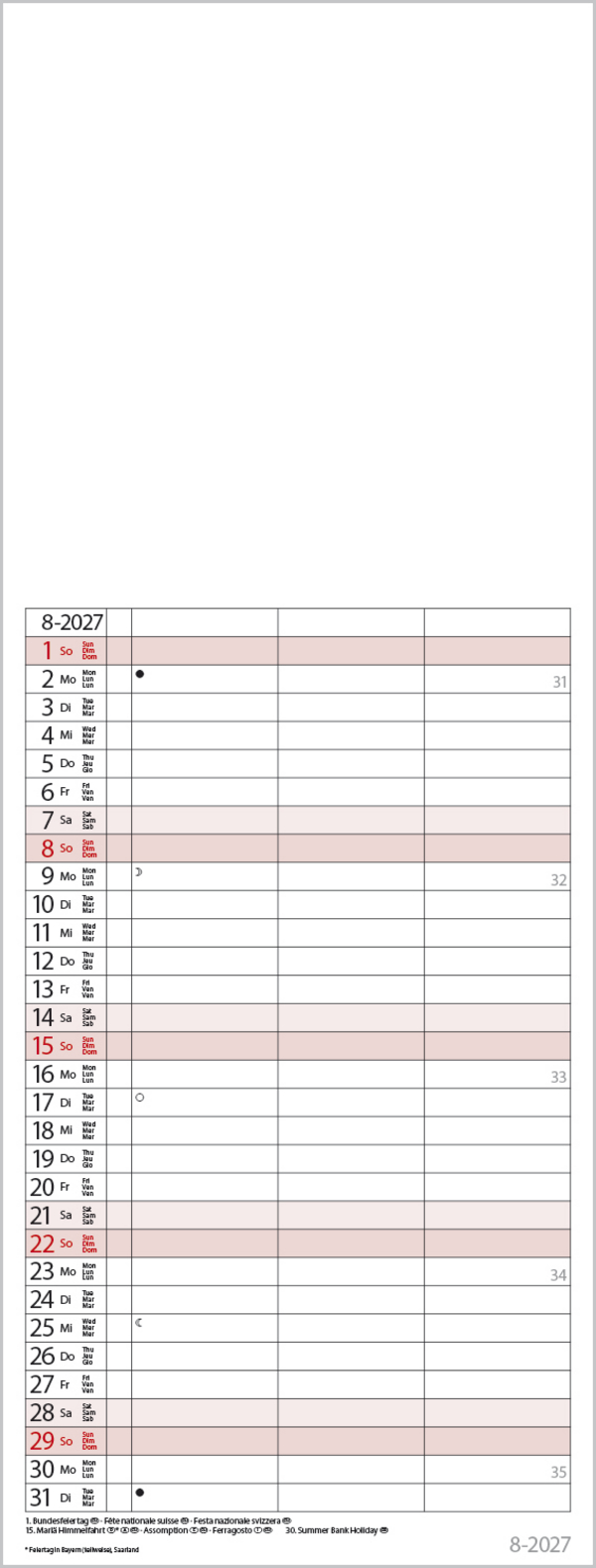 Foto-Malen-Basteln Timer for 2 2027, Innenansicht #8