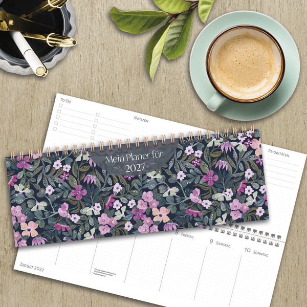 Tischquerkalender Purpur-Bl&uuml;ten 2027, Innenansicht #16