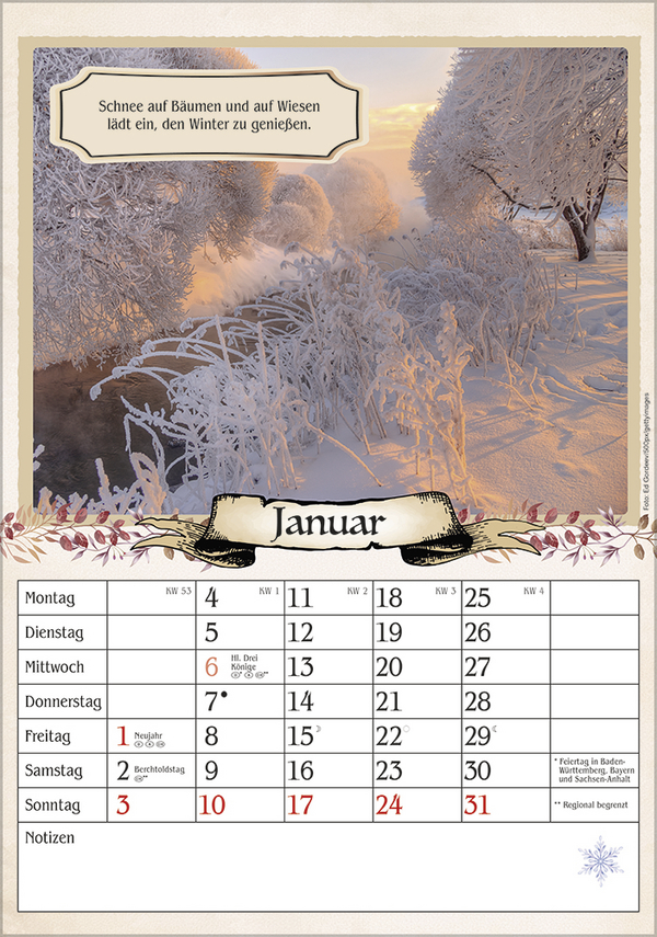 Kalender f&uuml;r Rentner 2027, Innenansicht #1