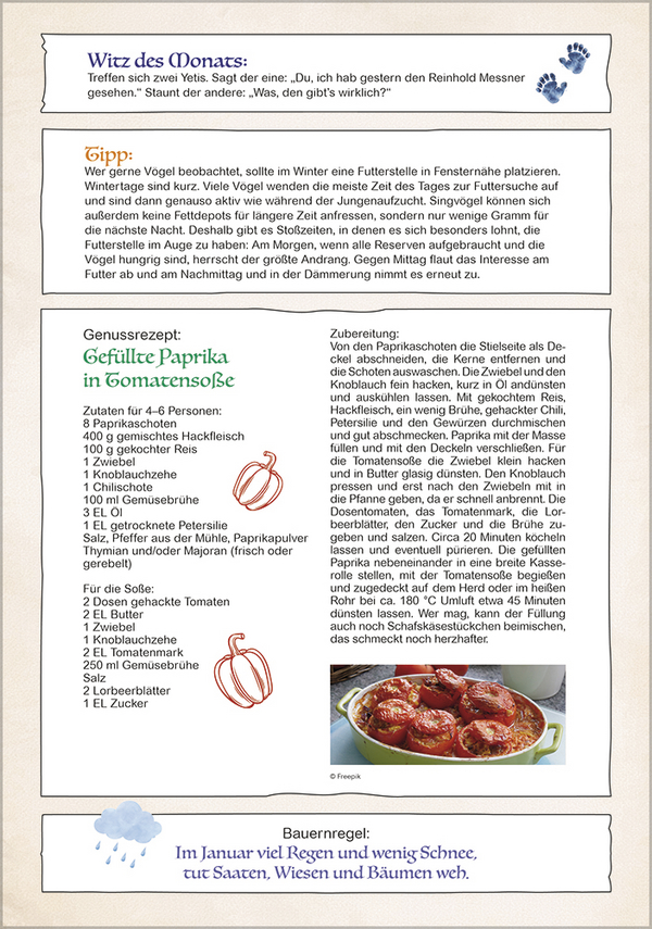 Kalender f&uuml;r Rentner 2027, Innenansicht #2