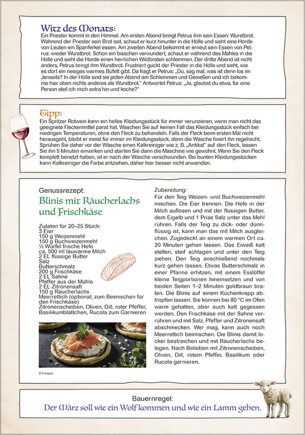 Kalender f&uuml;r Rentner 2027, Innenansicht #6