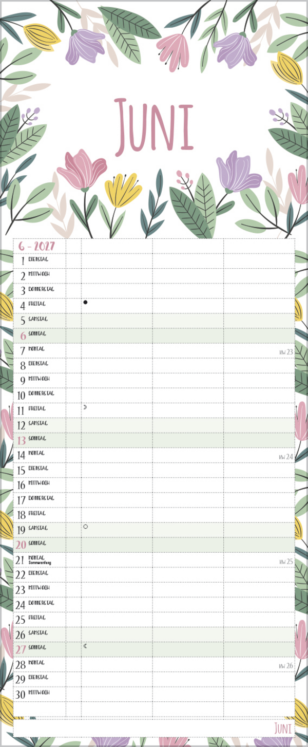 Natural Art Timer f&uuml;r 2 Recyclingpapier 2027, Innenansicht #6