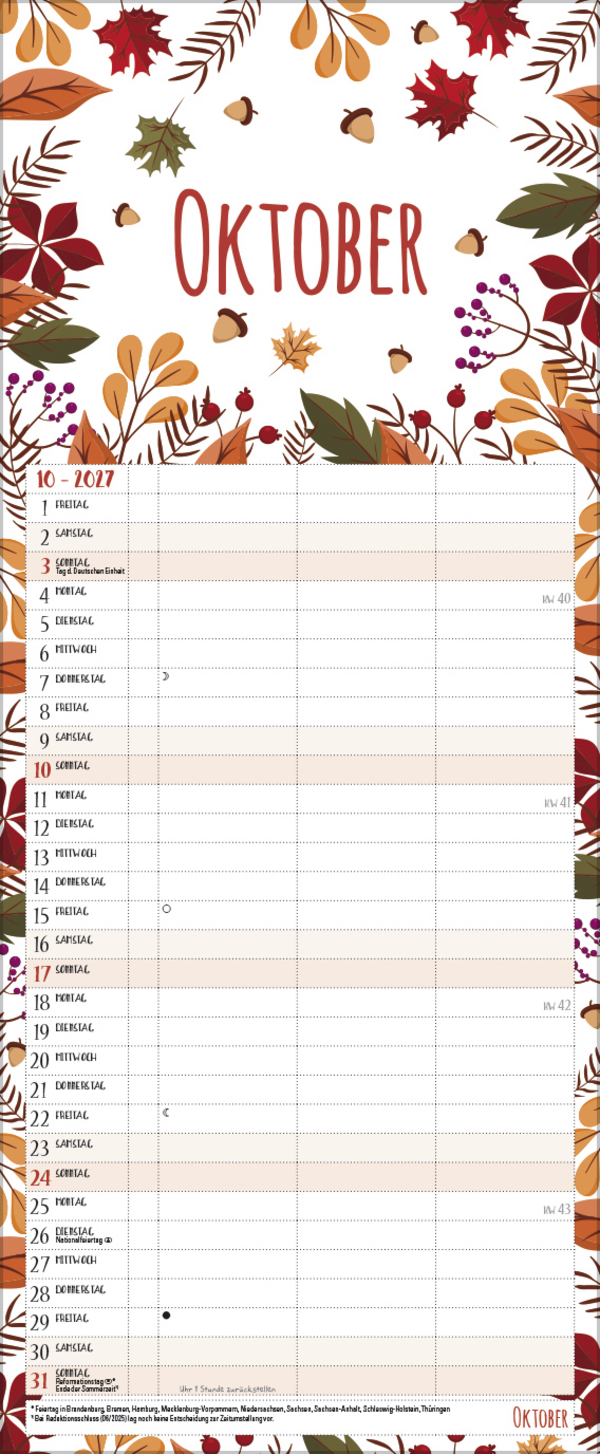 Natural Art Timer f&uuml;r 2 Recyclingpapier 2027, Innenansicht #10