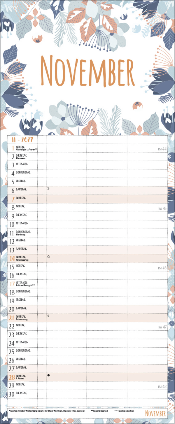 Natural Art Timer f&uuml;r 2 Recyclingpapier 2027, Innenansicht #11