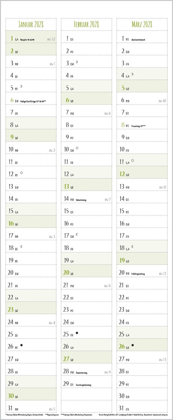 Natural Art Timer f&uuml;r 2 Recyclingpapier 2027, Innenansicht #13
