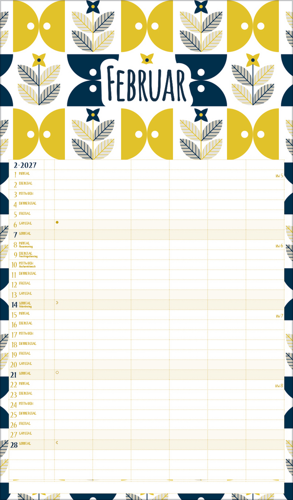 Familienplaner Recyclingpapier 2027, Innenansicht #2