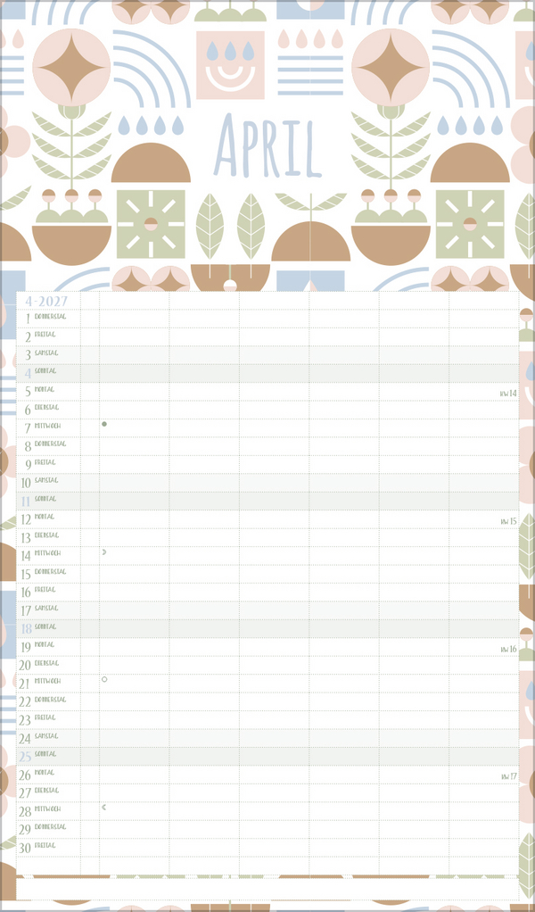 Familienplaner Recyclingpapier 2027, Innenansicht #4