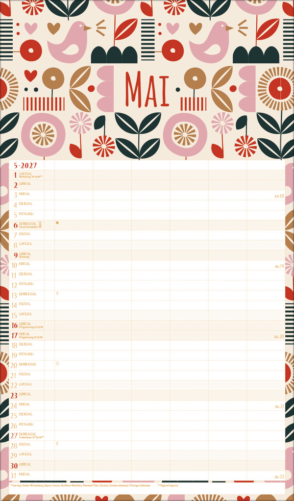 Familienplaner Recyclingpapier 2027, Innenansicht #5