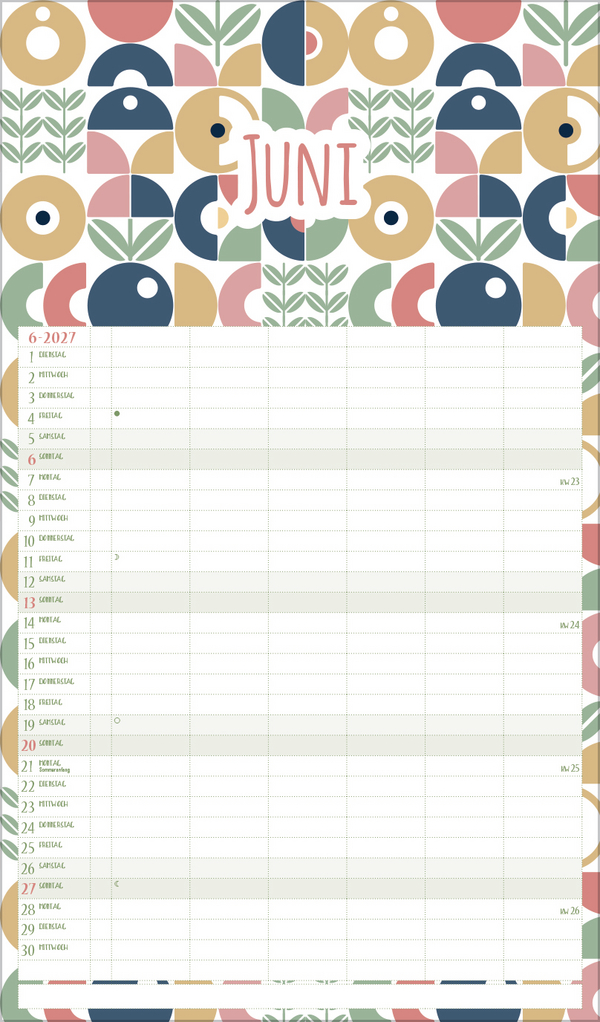 Familienplaner Recyclingpapier 2027, Innenansicht #6