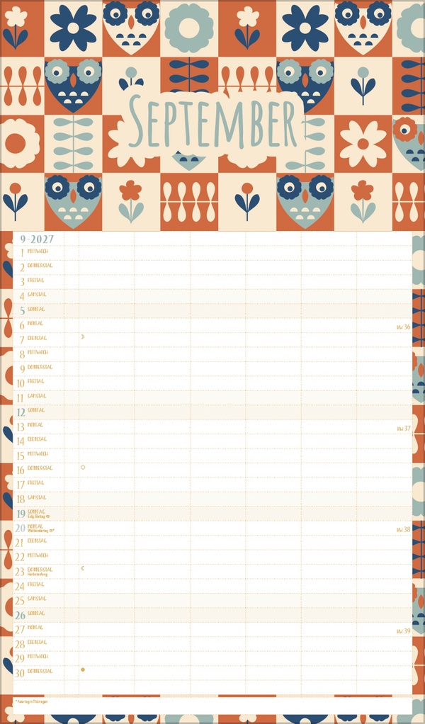 Familienplaner Recyclingpapier 2027, Innenansicht #9