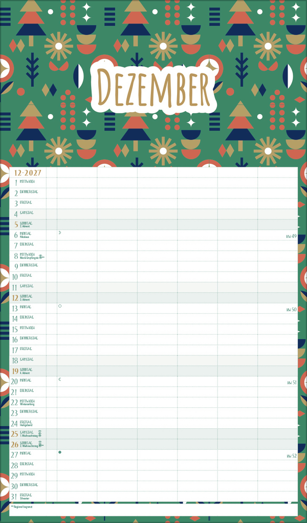 Familienplaner Recyclingpapier 2027, Innenansicht #12