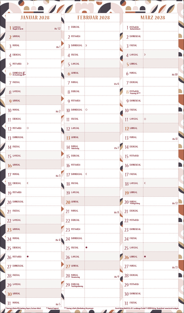 Familienplaner Recyclingpapier 2027, Innenansicht #13