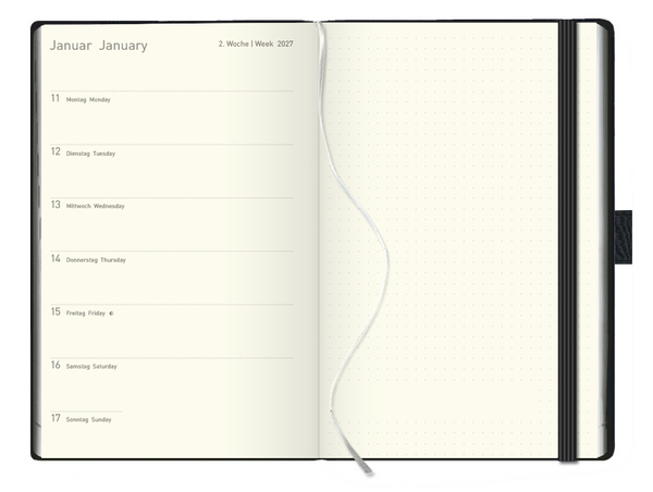 Buchkalender Times Big12 Balaton schwarz 2027, Innenansicht #1