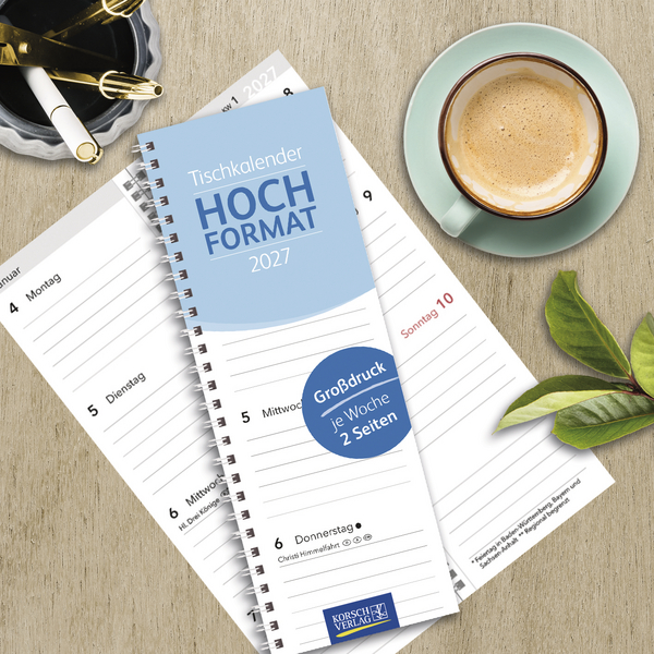 Tischkalender Hochformat Gro&szlig;druck 2027, Innenansicht #16