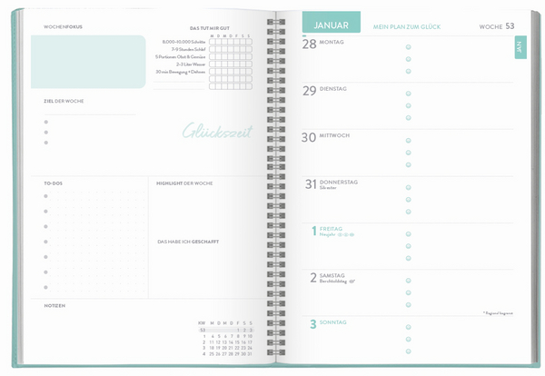 Terminkalender Gl&uuml;cksplaner 2027, Innenansicht #1