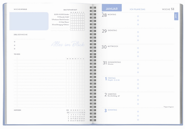 Terminkalender To-do-Planer 2027, Innenansicht #1