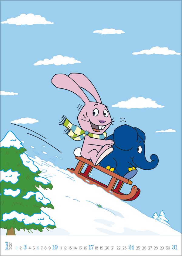 Der Kalender mit dem Elefanten 2027, Innenansicht #1