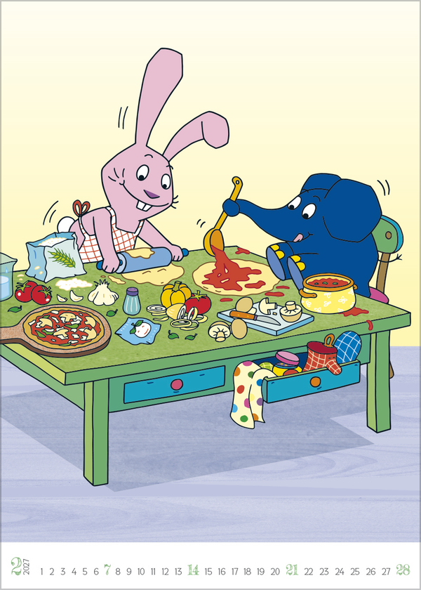 Der Kalender mit dem Elefanten 2027, Innenansicht #2